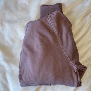 Athleta Mineral Brown Moonrise Open Back Hoodie